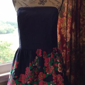 Lilly Pulitzer floral strapless dress